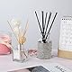100 Stück Rattanstäbchen für Raumduft, 20 cm x 3 mm Diffuserstäbchen Rattan Reed Fiber, Aroma Diffuser Stäbchen für ätherische Öle im Home Office Hotel Spa (Natur, Schwarz)