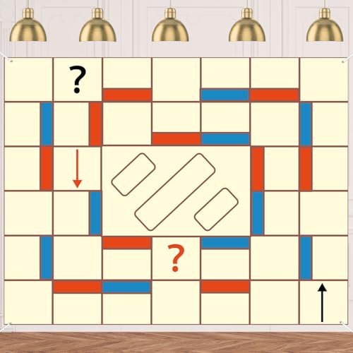 Maze Theme Board Game Family Friends Truth or Dare Banner Backdrop Bachelorette Party Wedding Entertainment Holiday Party Supplies Decorations