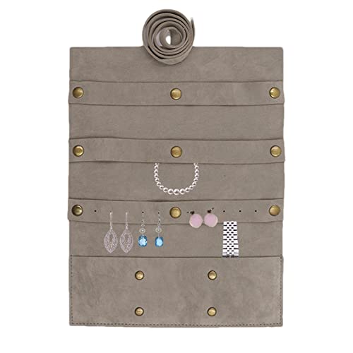 Bolsa portátil para joias | Estojo organizador em couro PU para retenção - Estojo portátil com zíper