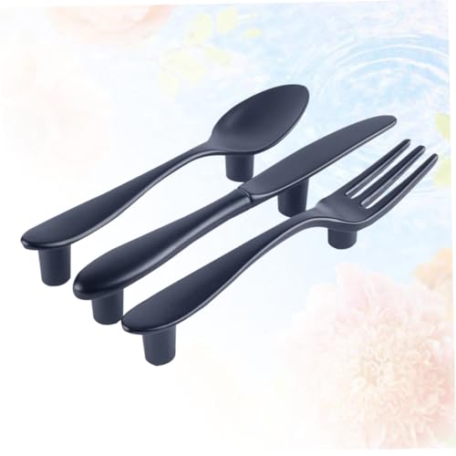 Mangos para muebles con forma de cuchillo, tiradores decorativos de cocina, 3 uds 6