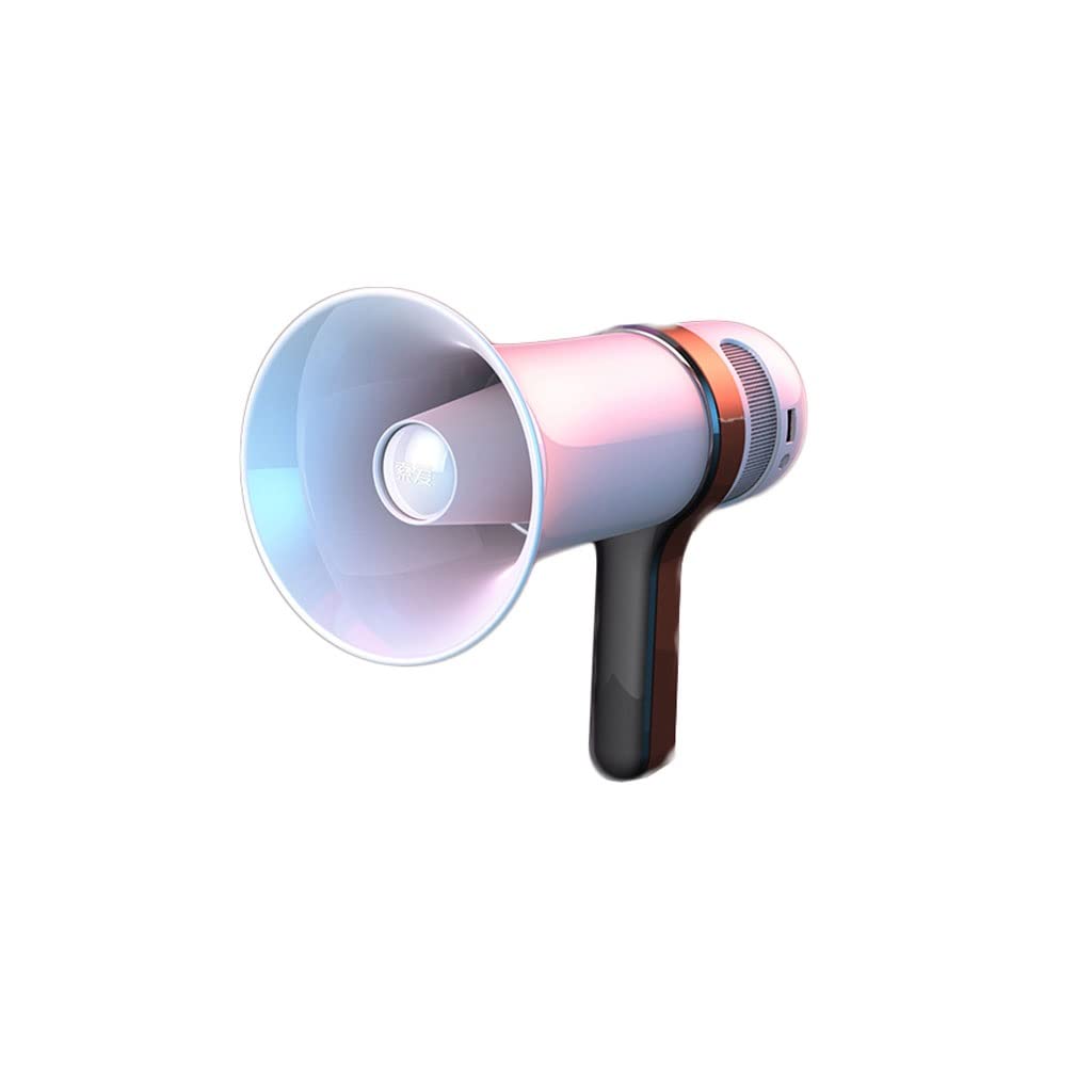 Le haut-parleur portable est très léger LED Mégaphone d'affichage de l'alimentation, amplificateur vocal rechargeable portable portable haut-parleurs doubles avec contrôle de volume réglable Convient