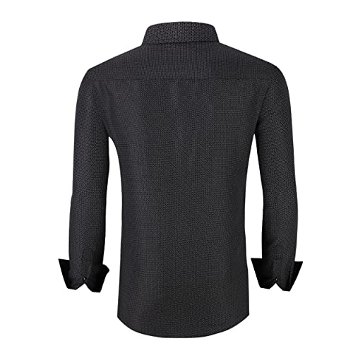 Alex Vando Mens Printed Dress Shirts Long Sleeve Regular Fit Button Down Shirt