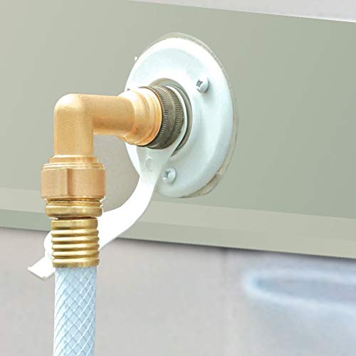 Snowyfox 2Pcs Rv 90 Degree Water Hose Elbow - 90 Degree Hose Elbow For Rv, 3/4-11.5Nh Hose Thread Connection For Rv Outdoor Tap Washing Machine Hose Fitting #TOP6