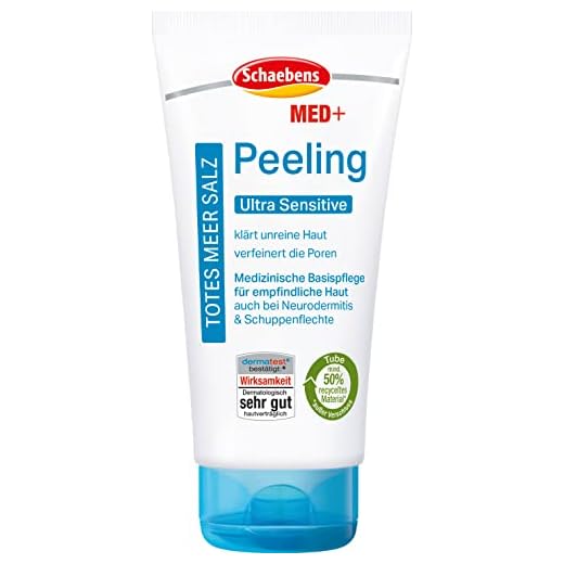 Schaebens MED+ Totes Meer Salz Peeling klärt unreine Haut und verfeinert die Poren - Ultra Sensitive