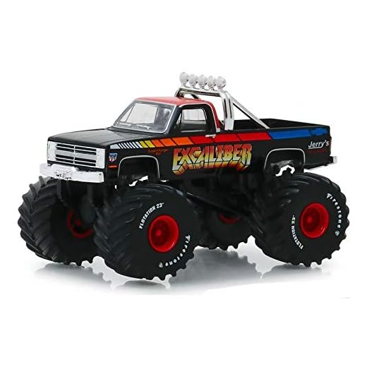 Greenlight 1:64 Kings of Crunch Series 5 - Excaliber - 1987 Chevrolet K20 Silverado Monster Truck 49050-E