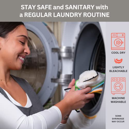 Whiffkitch Bamboo Dishcloths & Cleaning Cloths 6Pk, Scrub-Non-Scratch, Washable, Reusable, Super Absorbent, Hygienic, Quick Drying, Durable, Kitchen Essential, Washcloth, Dish Rags #TOP5