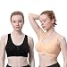 WANAYOU Women's Zip Front Sports Bra Wireless High Impact Active Yoga Sports Bras (XL:Fit 34D,36B,36C,38A,38B,38C, 2 Pack(Black+Flesh))