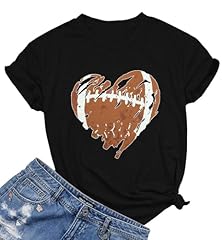 Dark Black-football Heart