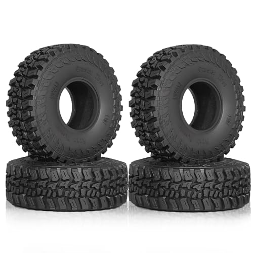 Pneus caoutchouc RC 1.9 120mm pour Axial SCX10 TRX4 Redcat 4pcs