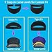 8 Pack Hat Brim Bender(4 Black + 4 White), Curver Tool with 9 Snap-in Curve Options, Universal Fit up to 8″ for Baseball Caps, Snapbacks & Fitted Hats, Overnight Shaping Effect