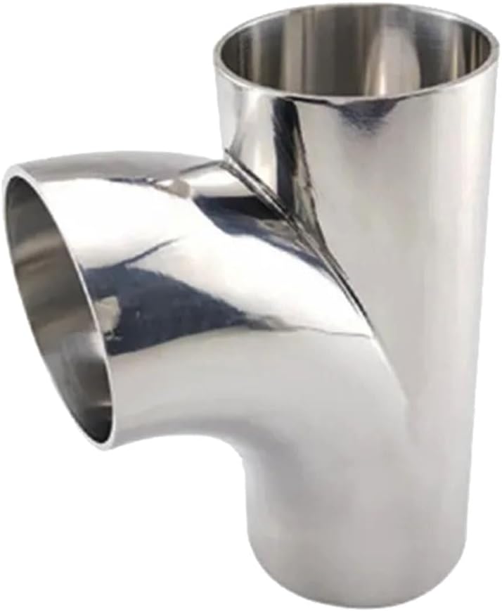 Stainless Steel Cast Pipe Fittings,19/25/32/38/51/6m Pipe OD Welding R-Shaped Elbow 3 Way SUS 304 Stainless Sanitary Fitting Homebrew Beer Wine(38mm x 1.5mm)