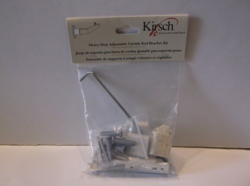 Kirsch Heavy Duty Adjustable Curtain Rod Bracket Kit