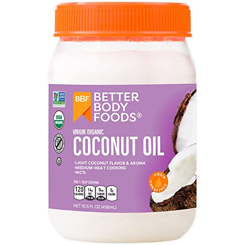 Organic Virgin Coconut Oil by BetterBody Foods - 15.5 Ounces of Natural Goodness