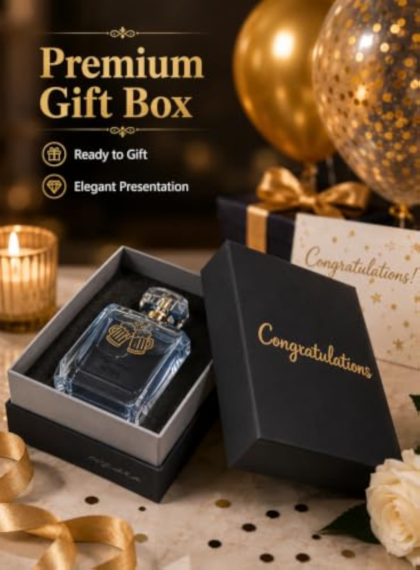 Aqua Eau de Parfum Gift Set for Men, Premium Fragrance