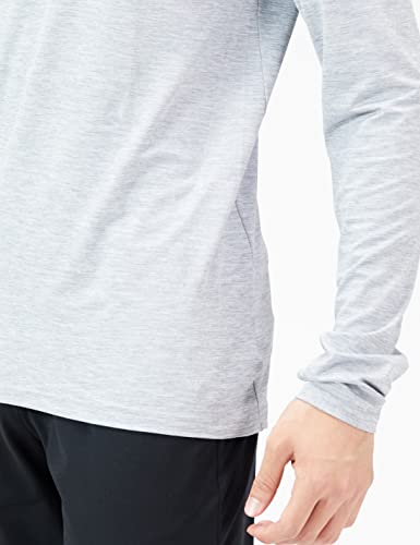 サムネイル [Amazon Essentials] プルオーバーパーカー テックウェア ストレッチ 長袖 メンズ ライトグレー, スペースダイ M 商品画像4