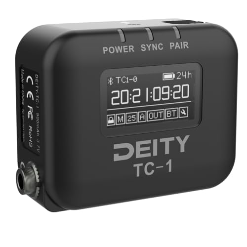 Deity TC-1 Wireless Timecode Box Generator 3-Pack (Black, 3-Pack) | Locking 3.5mm Timecode Port, Bluetooth 5.0 Connectivity, Sidus Audio App Support Black miniatura 2