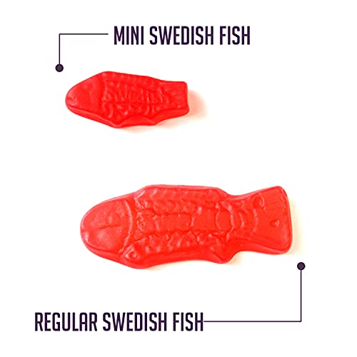 Swedish Fish Mini Soft & Chewy Candy, Family Size, 4 - 1.8 Lb Bags #TOP4