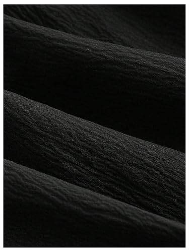 OYOANGLE Women's Cute Bow Skirt Elastic Waist Ruched Ruffle A Line Short Skirts4