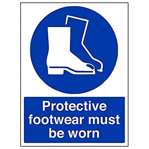 Image of Eco Friendly Mandatory PPE - Protective Footwear Must Be Worn - 200 X 300mm