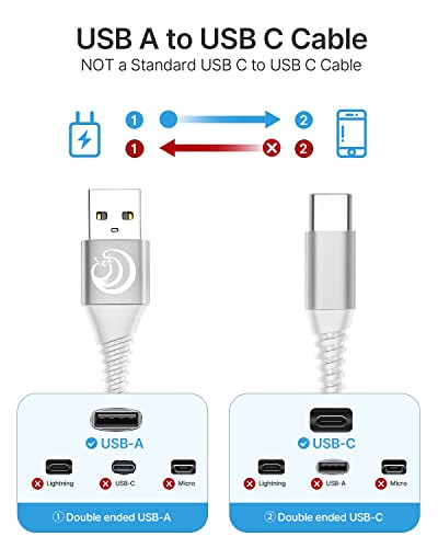 Yosou Usb C Cable 10Ft 2Pack, 3.1A Type C Charger Fast Charging Cable,Braided Extra Long Usb A To Type C Phone Charger Cord For Samsung Galaxy A03S S22 S21 S20Fe S10 S9 S8 A12 A13 A32,Note10 9 8,Ps5 #TOP7