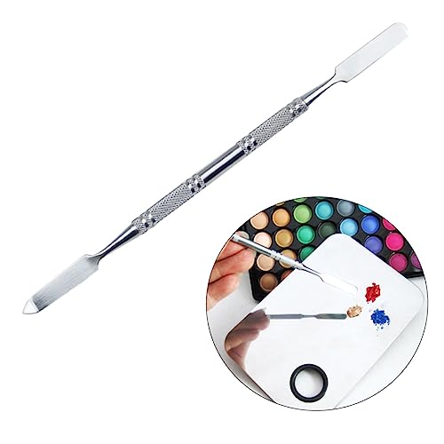 BELLIFFY 4pcs Makeup Mixing Tool Stainless Steel Mixing Bar Foundation Pallette Applicator Easy to Clean