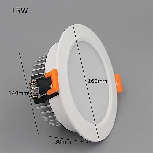 Downlight encastré LED blanc variable plafonnier mince lumière jour - 7