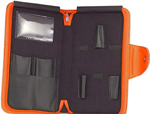Kenchii Shear & Scissor Case Hold 5 Beauty or Grooming Shears KEL5Z (Orange)