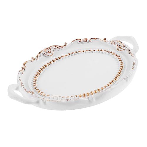 Ciieeo Bandeja De Joyería Plato De Joyería Platos Organizador De Pendientes y Collares Soporte De Collar Cuchillería Decoración De Bandeja Escalonada Productos En Niveles Resina