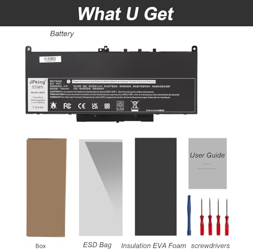 Batterie J60J5 Dell Latitude E7270 résout coupure pc portable