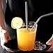 100Piece Reusable Stainless Steel Straws 8.5