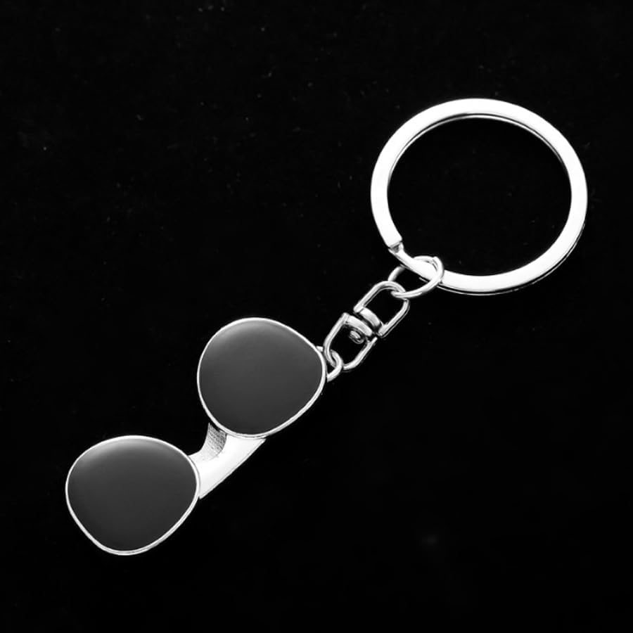 Keychain Sunglasses Pendant Keyring Metal Key Chain Bag Charm Key Organizer Holder Christmas Birthday Gift Keychains Key Chain Key Ring Holder - Image 2