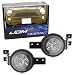iJDMTOY Smoked Lens White LED DRL Parking Light/Turn Signal Compatible With 02-06 MINI Cooper R50 R53 Hatchback & 05-08 R52 Convertible, OEM Fit White Daytime Running Lights & Amber Turn Signal Lamps