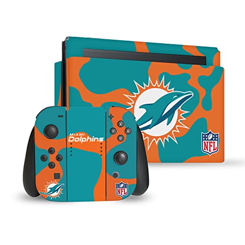 Autocollant Miami Dolphins Nintendo Switch Skin Vinyle Manette Console Dock NFL