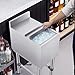 VEVOR Commercial Ice Bin, 29.6 Qt Max Capacity, 12 x 19 x 33 Inch Stainless Steel Ice Chest with Sliding Lid and Bottle Holders, Cooler Cart Cocktail Unit for Bar Restaurant Pub, NSF Certified