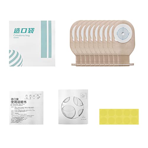 Bolsa de Colostomia, Forro Não Tecido Hidrocolóide Termossensível 10 Peças Bolsa de Ostomia Descartá