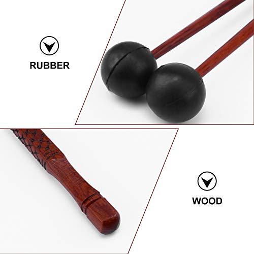 ARTIBETTER 2 Pcs de Madeira Baquetas Percussão Baquetas para Glockenspiel Xilofone Carrilhão Xilofon