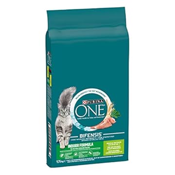 PURINA ONE Bifensis Indoor Formula Crocchette per Gatti Adulti con Tacchino e Cereali Integrali Sacco da 9.75kg