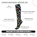 Supdreamc Cute Comfortable Socks for Adults Black Blue Monarch Butterfly, Fashion Compression Knee High for Daily Wear Outdoor Running Hiking Sports Gifts