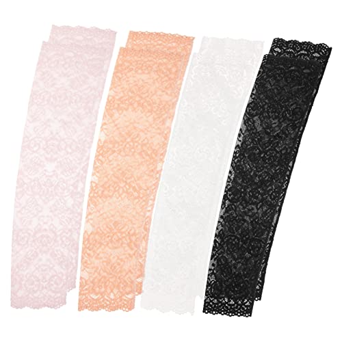 BRIGHTFUFU 4 Pares De Capas De Mangas De Renda Gelada Para Braço Capa Protetora De Braço Portátil Pr