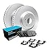 R1 Concepts Rear Brakes and Rotors Kit |Rear Brake Pads| Brake Rotors and Pads| Ceramic Brake Pads and Rotors |Hardware Kit|fits 2016-2022 Hyundai Tucson; Kia Sportage