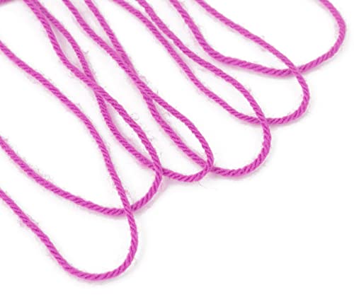 Image of Wool Pastel Color Acrylic Hand Knitting Yarn (Light Magenta) (Hanks-300Gms)