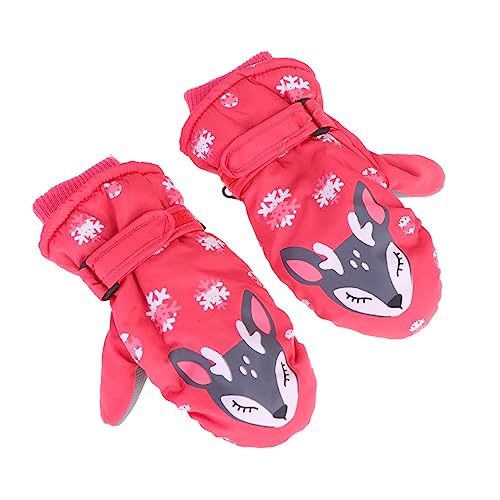 NOLITOY 2 pares de luvas quentes para crianças luvas de snowboard para crianças luvas de ciclismo pa
