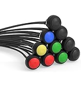 Joinfworld 10Pcs 12V Momentary Push Button Switch 12MM 1/2" Mounting Hole Waterproof On Off Mini ...