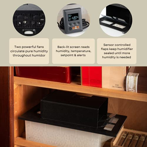 Cigar Oasis Magna 3.0 Electronic Humidifier For Cabinet, Cigar Chest, Armoire, Or Tower Humidors (10-50 Cubic Ft.) #TOP1