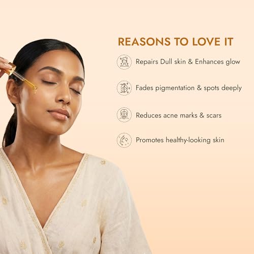 Image of Original Kumkumadi Face Serum - Ayurvedic Night Serum with Saffron, Manjistha & Sandalwood for Glowing, Bright & Even-Toned Skin - Natural & No- Chemical (30 ML)