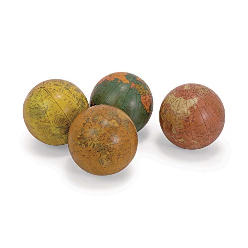 IMAX 5555-4 Antique-Finish Globes - Set of 4