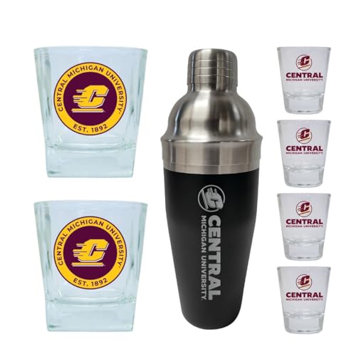 Set 7 piezas vasos y accesorios bar Colegial Oficial