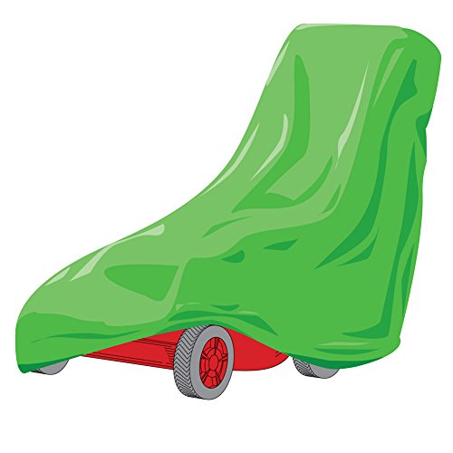 Collections Etc Weatherproof Lawn Mower Slip On Cover, Green, Push Mower