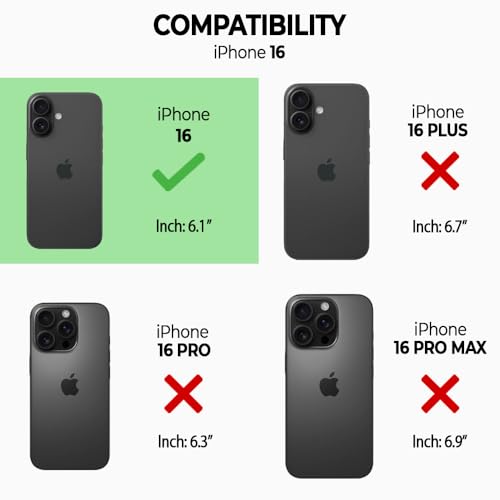 Coque iPhone 16 à rabat pour protéger l'écran contre les rayures