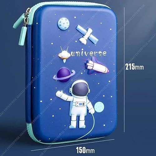 Image of Pencil Case, Cute Cartoon Pencil Pouch 3D Embossed Design Novelty Pencil for Case Gift for Students Kids (Universe Big Pouch)